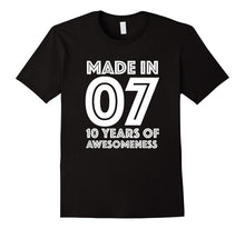 10th Birthday Shirt Gift Age 10 Year Old Boy Girl T-Shirt