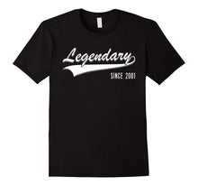 16th Birthday Gift Shirt Legendary Since 2001 16 Year Old