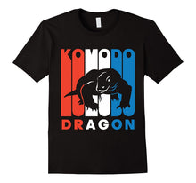 Retro RWnB Komodo Dragon Silhouette T-Shirt