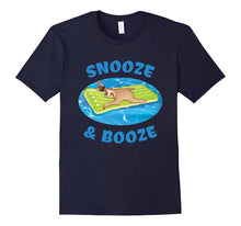 Snooze and Booze Floating Sloth Funny T-Shirt