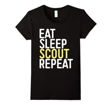 Eat Sleep Scout Repeat T-Shirt Funny Scouting Gift Shirt