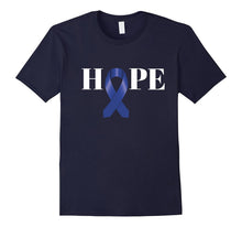 Colon Cancer Shirt - Hope Blue Ribbon Cancer Awareness Shirt