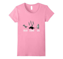 Dinosaur Solid Liquid Gas T-Shirt for Funny Back to School
