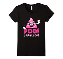 Funny Halloween Pink Poop Emoji Cute Boo Ghost Shirt