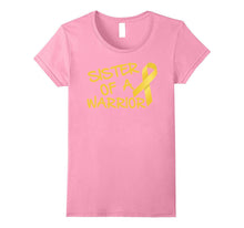 Sister of a Warrior Childhood Cancer Awareness T-Shirt