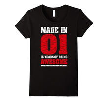 16th Birthday Gift T-Shirts Made in 01 Cute 16 Years Old Gif