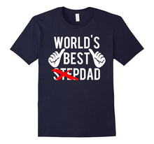 Men's World's Best Step Dad T Shirt -  Fun Christmas Gift Idea