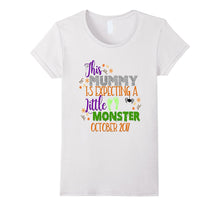Halloween Pregnancy Shirt Mummy Monster Due October 2017