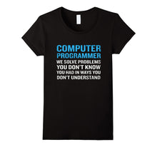Computer Programmer Job Definition T-Shirt Funny Quote Geek