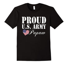 Mens Pride Military Grandpa - Proud U.S. Army Papaw Heart T-Shirt