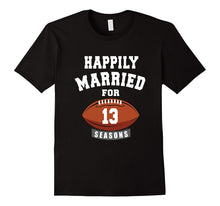 13th Wedding Anniversary T-Shirt Football Couple Gift Shirt