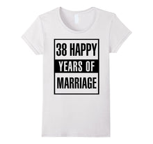 38th Wedding Anniversary Gift Idea Husband and Wife T-Shirt
