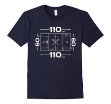 LACROSSE FIELD T Shirt - Cool LAX Pitch Diagram Tee