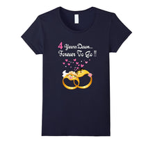4 Years Anniversary Gift 4th Wedding Married Couple T-Shirt