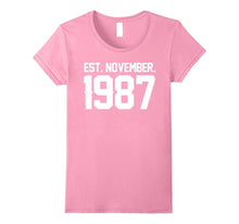 Happy 1987 It's My 30 Th Birthday Gift Ideas Tshirt for Love