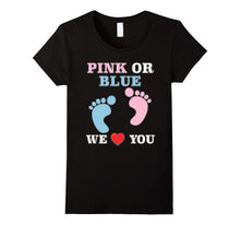 Pink or Blue We Love You Heart Baby Shower Gender Reveal