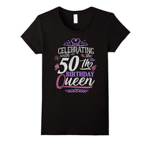 50th Birthday Queen Shirt Celebrating Party Crown Bday Gift