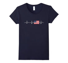 Heartbeat USA Flag Tshirt Independence Day