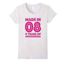 9th Birthday Shirt Gift Age 9 Year Old Girls Tshirt Tee