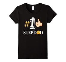 Number # 1 Stepdad With Cute Emoji Funny T-Shirt Gift