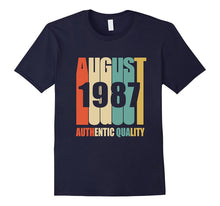 Retro August 1987 T-Shirt 30 Yrs Old Bday 30th Birthday Tee