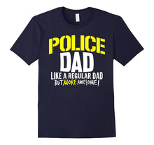 Mens Police Dad Shirt Awesome Fathers Day Gift Policeman Officer