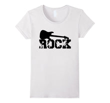 ROCK AND ROLL Guitar Text Featuring Characters Rocking Out!