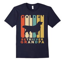 Men's Retro Style Golden Retriever Grandpa Dog Grandparent T-Shirt