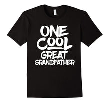 Mens One Cool Great Grandfather T Shirt - Fathers Day Gift Tee
