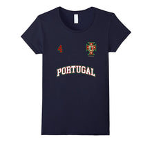 Portugal Shirt Number 4 (+BACK) Soccer Team Sports Tee Flag