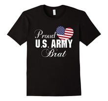 Gift for Military - Proud U.S. Army Brat Heart T-Shirt