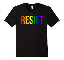 Resist Rainbow Flag Nationa Pride March Shirt for Women Men