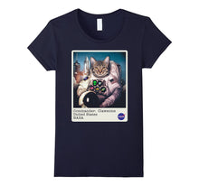 NASA Commander: Clawsome Cat Astronaut Graphic T-Shirt