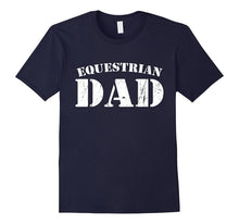 Mens Equestrian Dad Cute Horse Lover Father Distressed T-Shirt