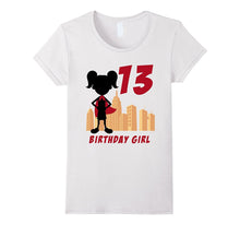 Kids 13th Birthday Superhero Gift T-Shirt for 13 Yr Old Girl