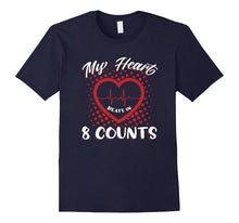 My Heart Beats in 8 Counts Tshirt for Dance and Dancers