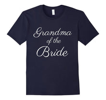 Grandma of the Bride T-Shirt, White Script Font