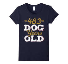 483 Dog Years Old T-Shirt Funny 69th Birthday Gag Gift