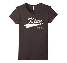60th Birthday Gift Shirt King Since 1957 60 Years Old Tshirt