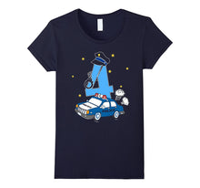 4th Birthday Cute Police Kids T-Shirt Police Car Children