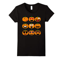 Emoji Pumpkin Shirt Jack O Lantern Halloween Thanksgiving