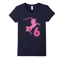 Kids 6th Birthday Unicorn Gift T-Shirt for 6 Year Old Girls