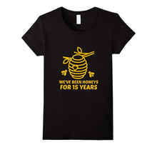 15th Wedding Anniversary Tee Shirt Marriage Gift for Couples