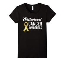 Childhood Cancer Awareness T-Shirt Pediatric Cancer Gold