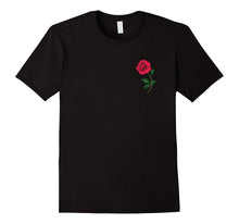 CaliDesign Rose Chest Print T Shirt Urban Hipster Rap Tee