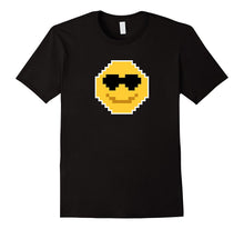Smiling Face With Sunglasses Cool Emoji 8-Bit T Shirt