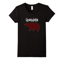 Red Plaid Grandma Bear Matching Family Pajama T-Shirt