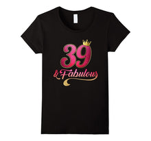 39th Birthday Queen Fabulous 39 Years Old T-Shirt