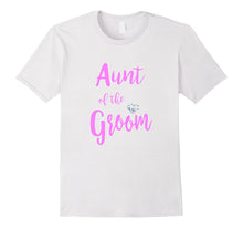 AUNT OF THE GROOM T Shirt Diamond Pink