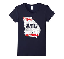 Atlanta ATL Georgia Distressed Baseball T-Shirt